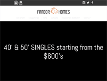 Tablet Screenshot of fandorhomes.com